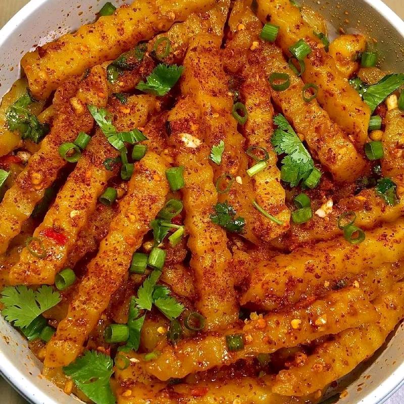 云南美食折耳根拌土豆