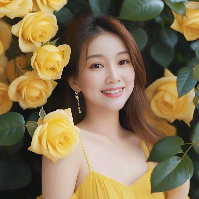 👩‍❤️‍👩花辨吻上美人脸