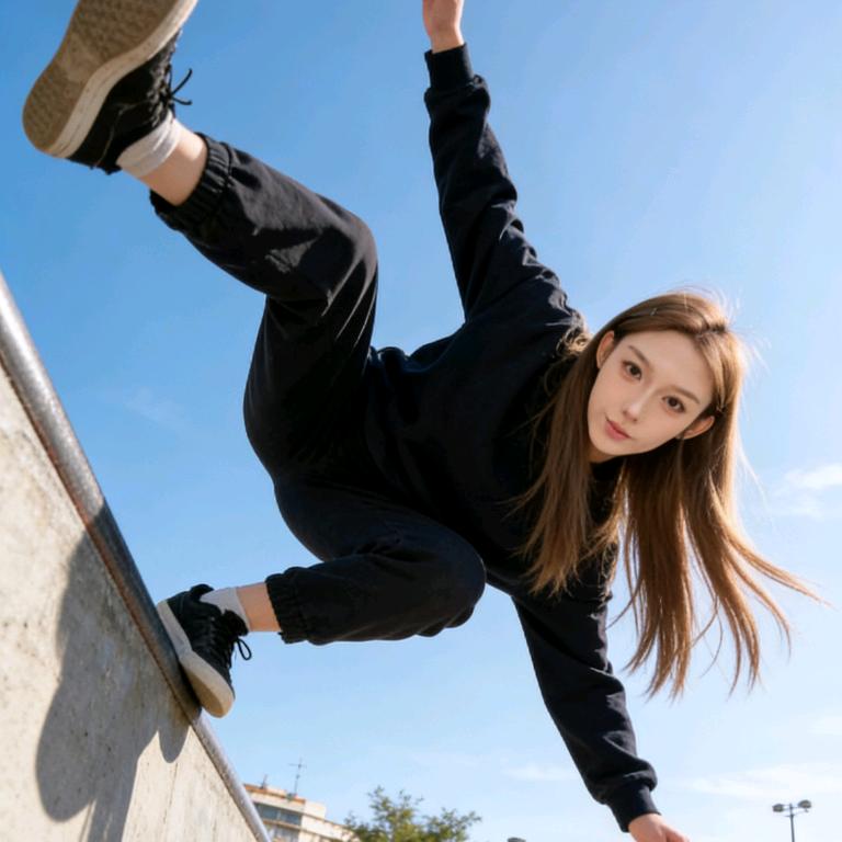 天台自由落体艺术家（最高难度记录保持者）