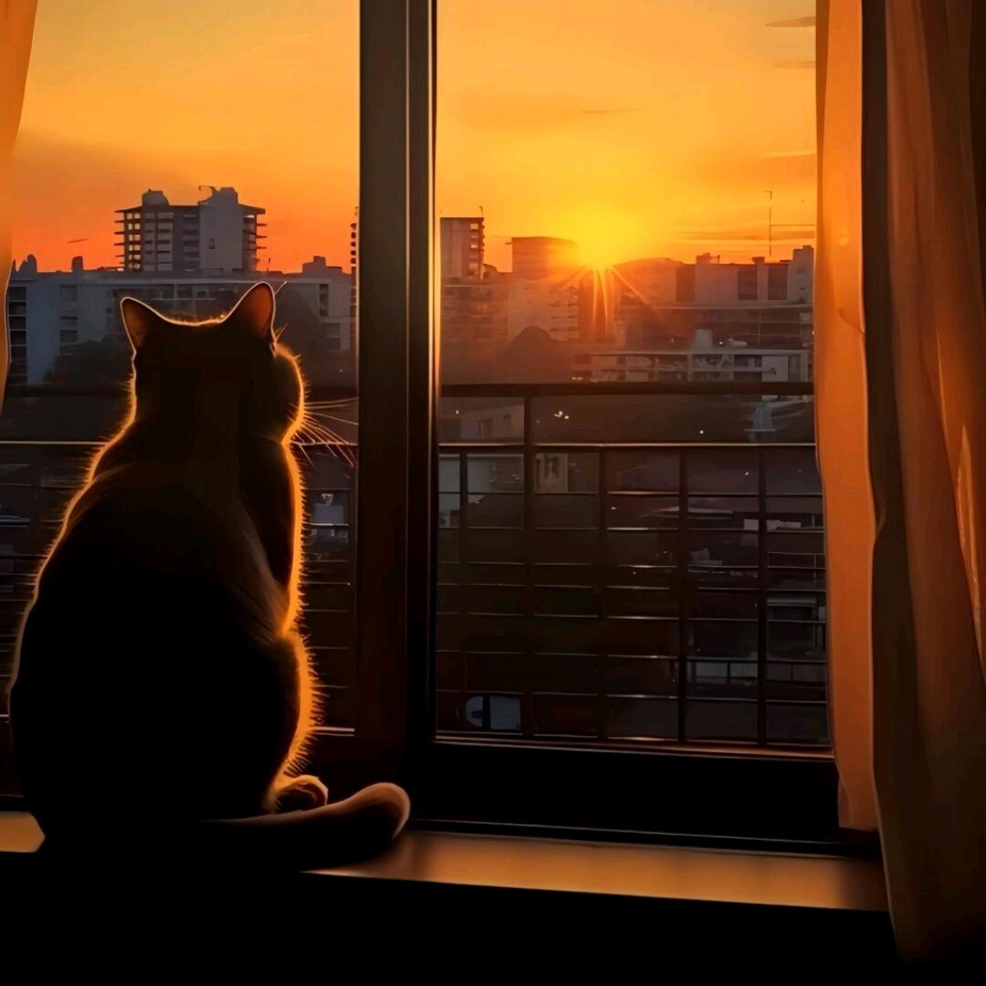 暮窗猫瞳