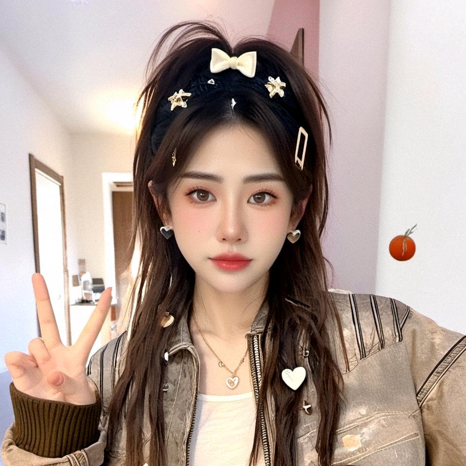 一个女的