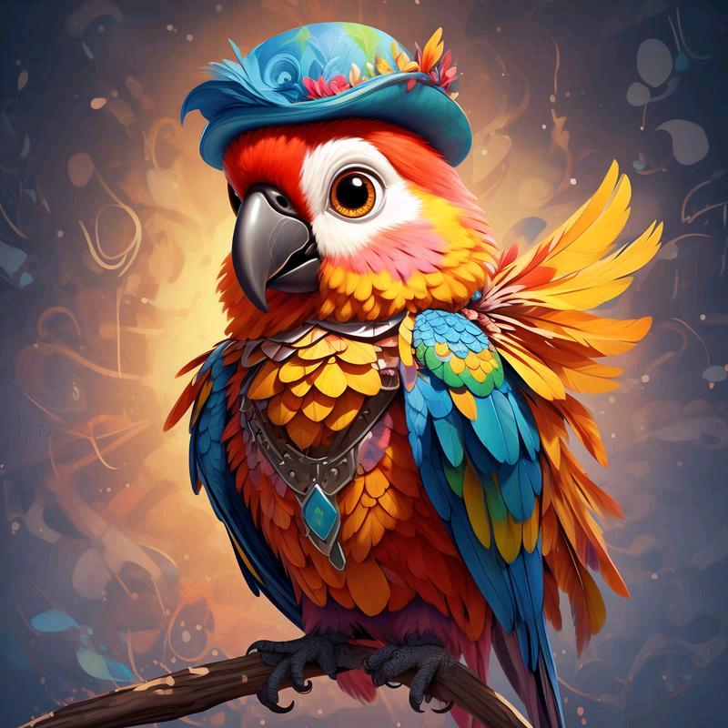 风雨无阻干鹦鹉