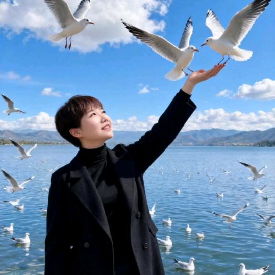 麦田里的桔梗花