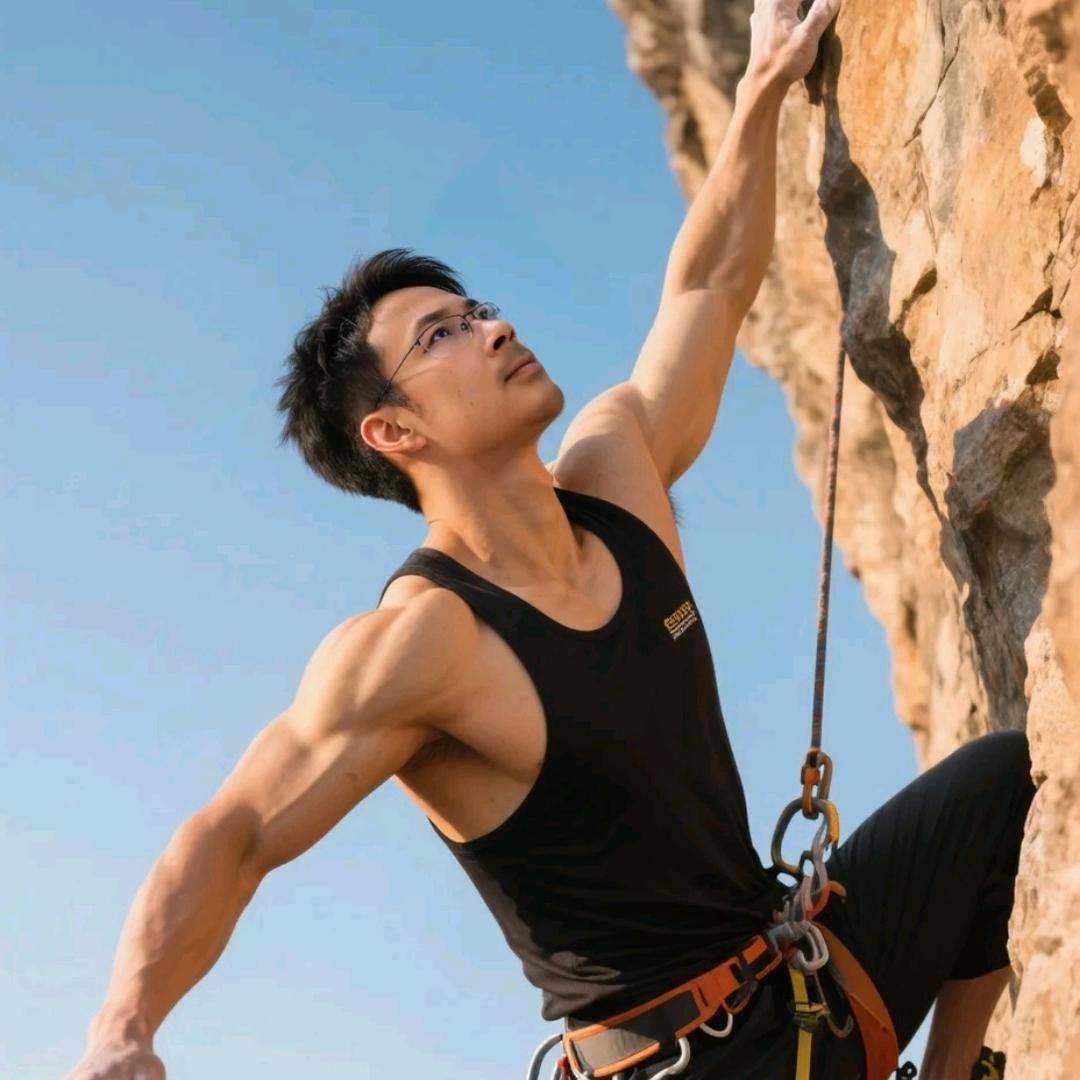 匍匐前进的黑胖子