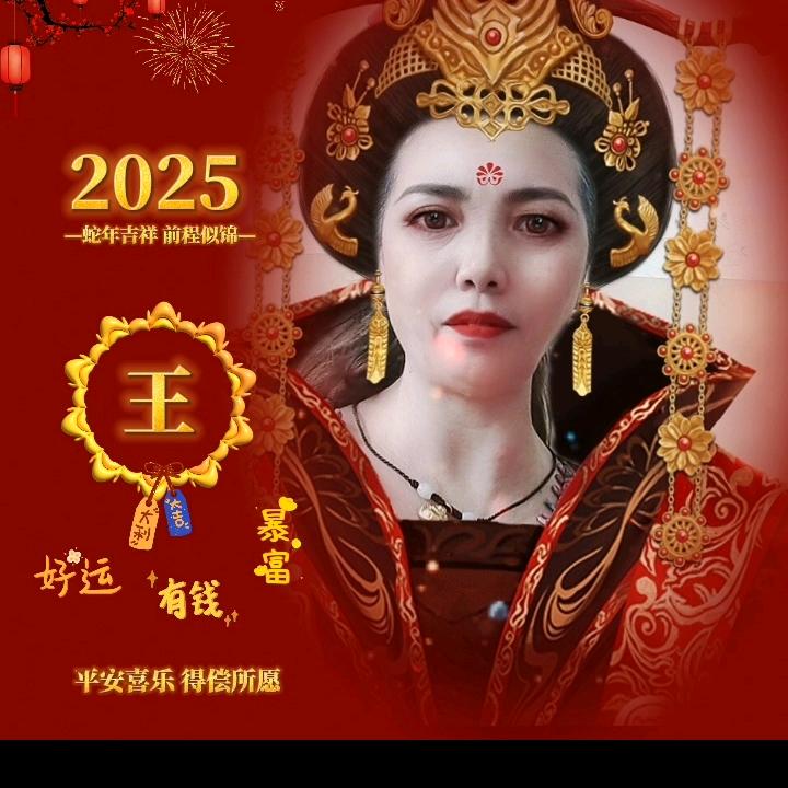 王姐🍎《愿全家老少蛇年吉祥)❤