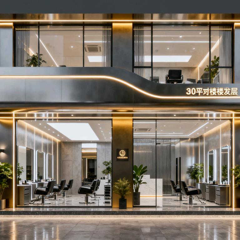 发廊装修方案参考