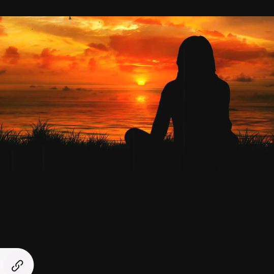 夕阳下背影