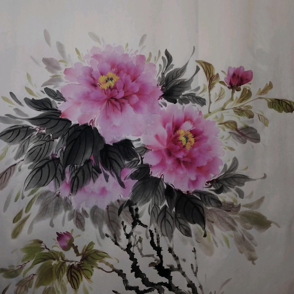 零基础小写意牡丹花坛