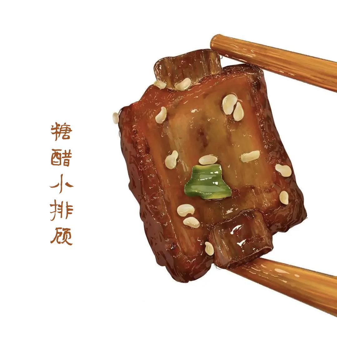 糖醋小排骨头像