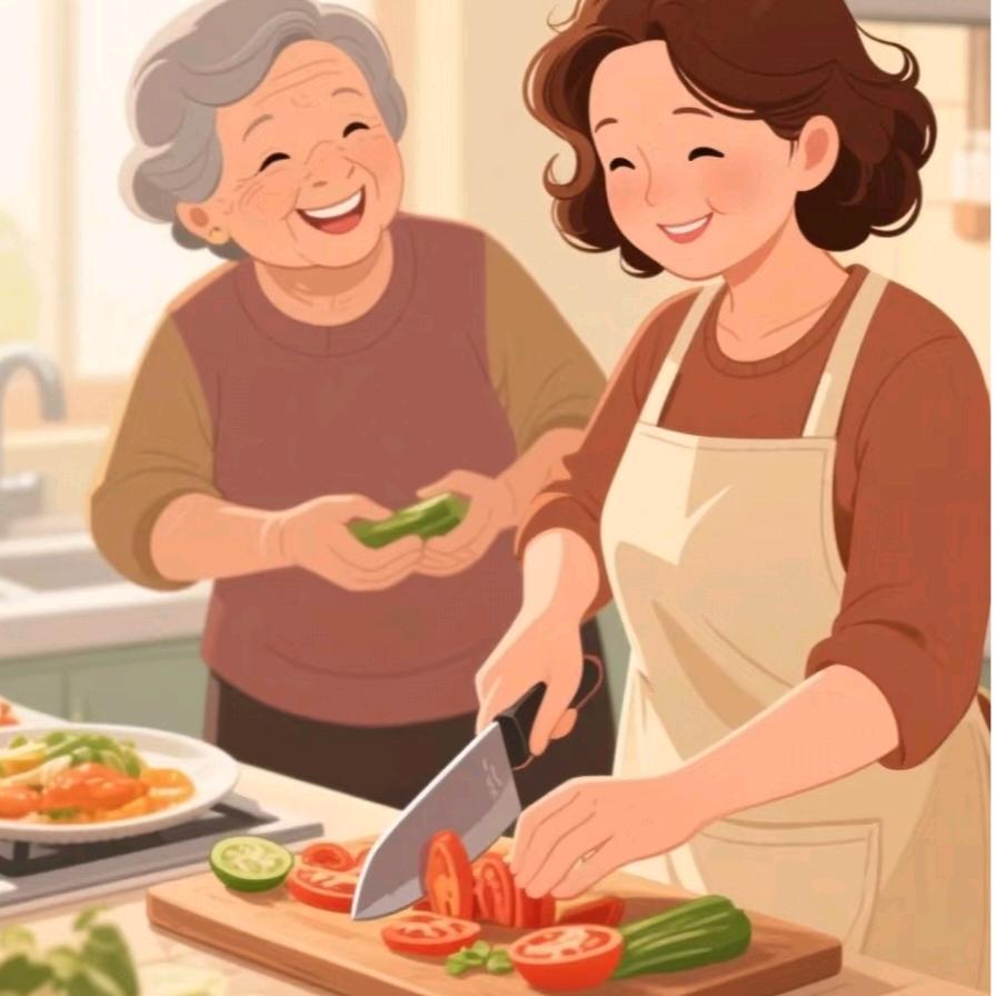 不挑食的老太太