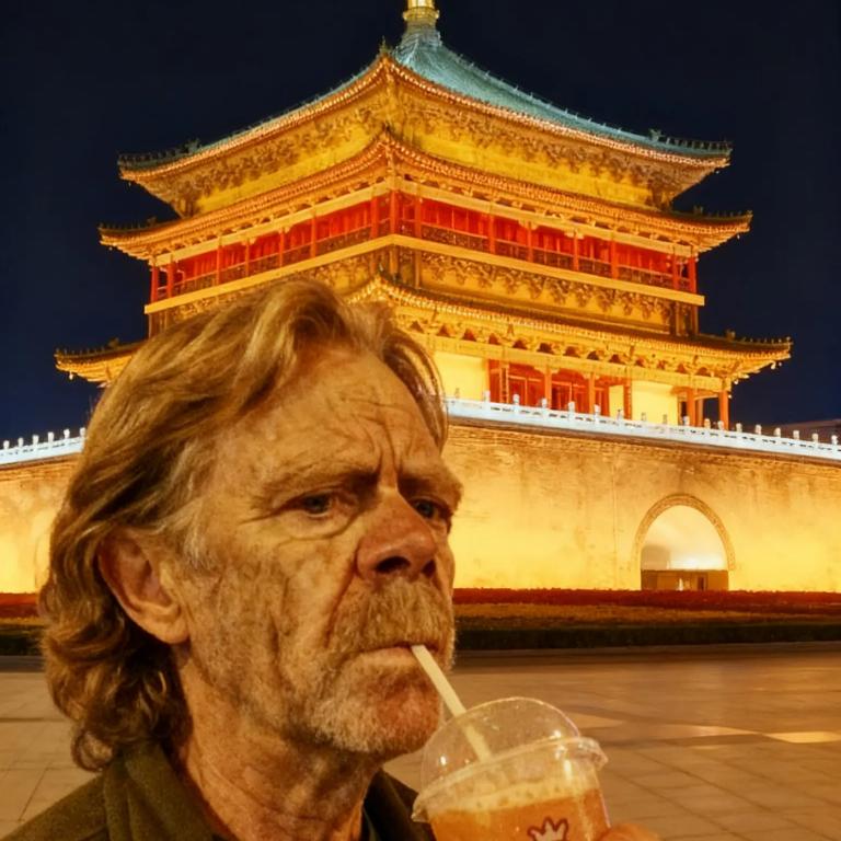 举杯。