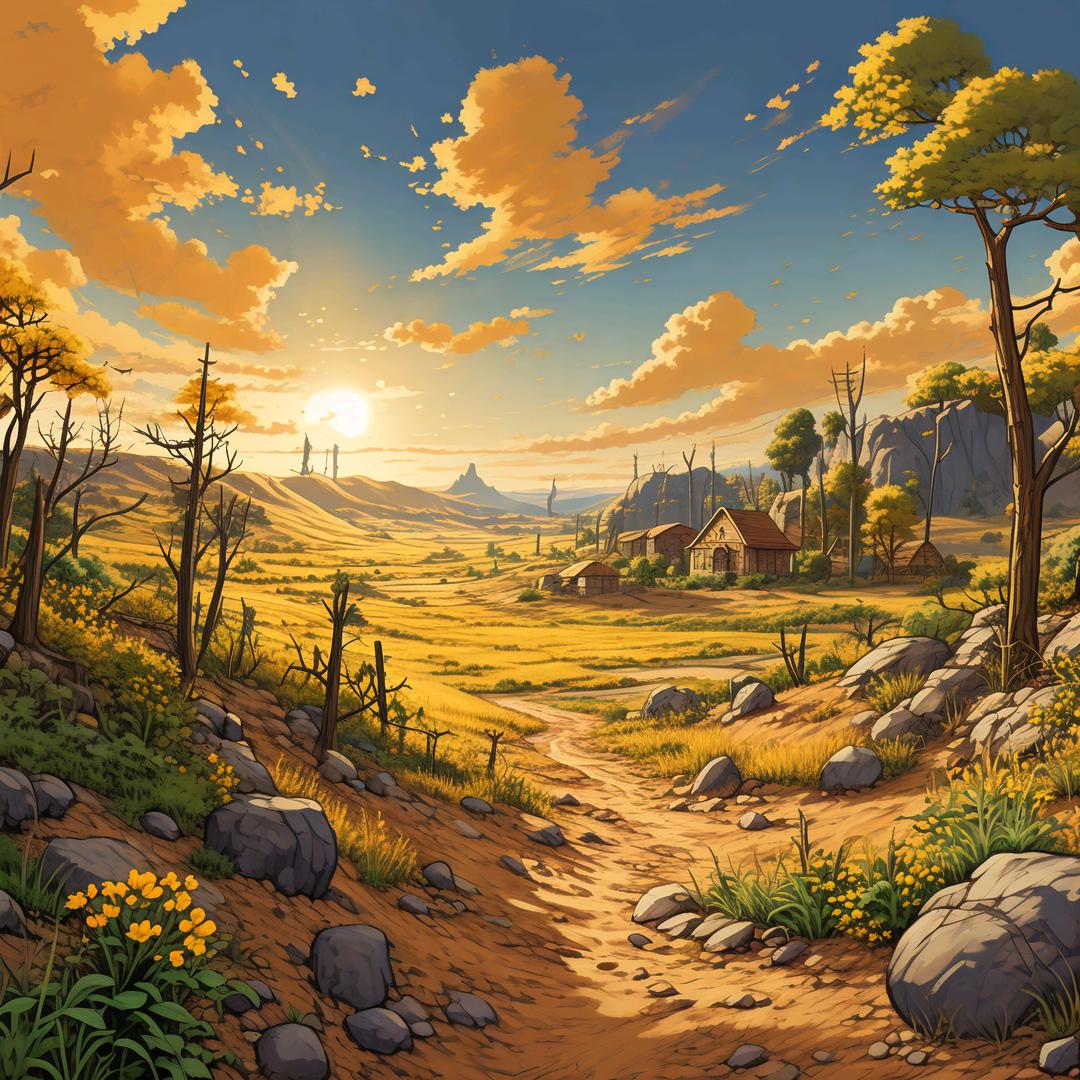 开拖拉机迎接曙光的到来