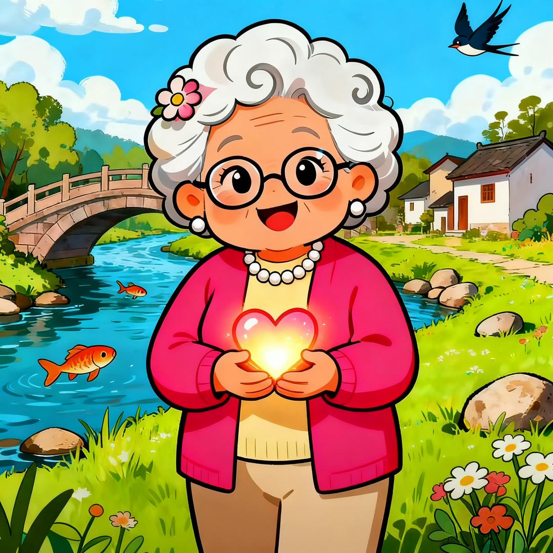 治愈系暖阳婆婆