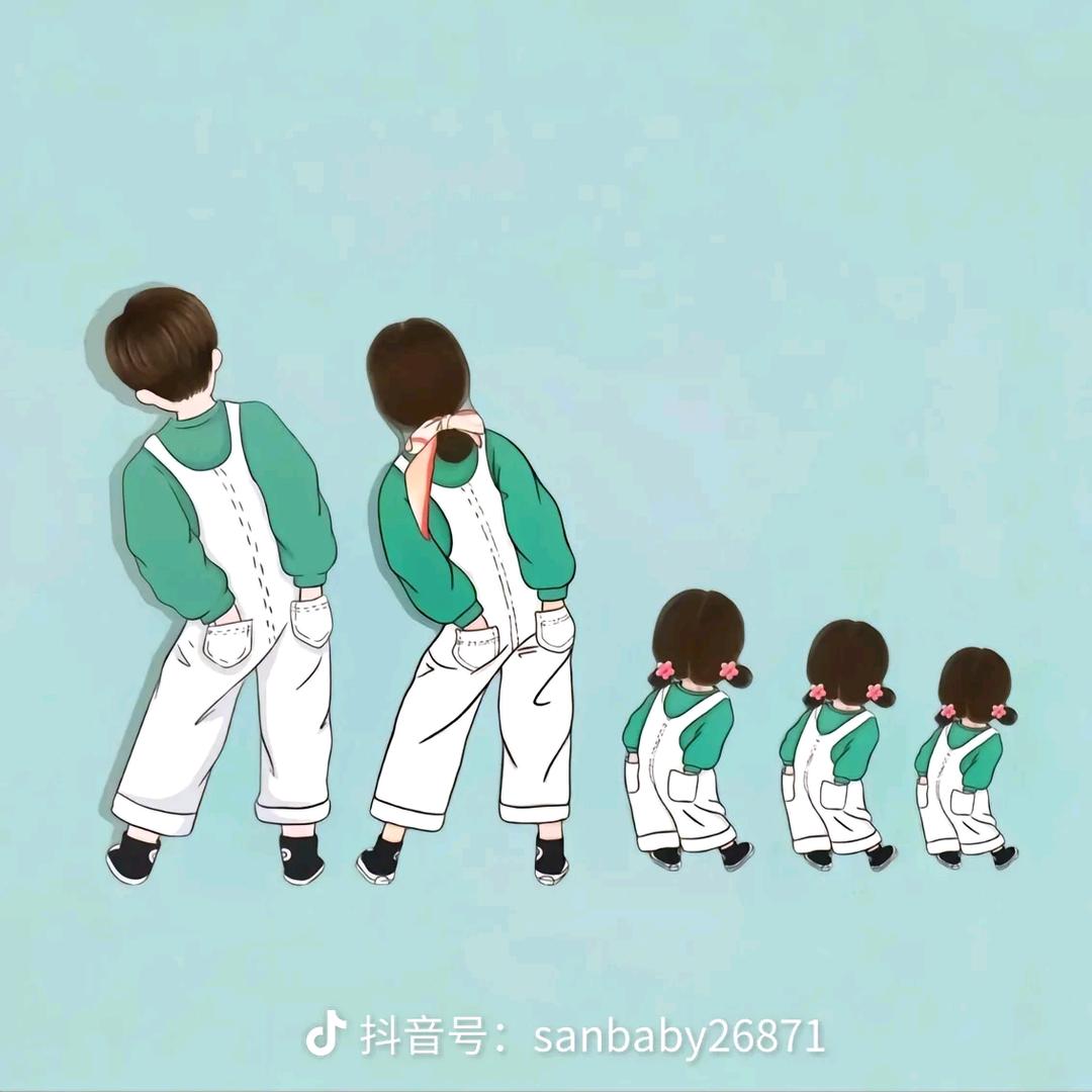 五口之家三小只🤪
