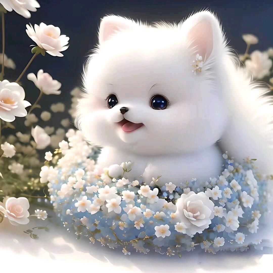 吃咪咪的小白熊