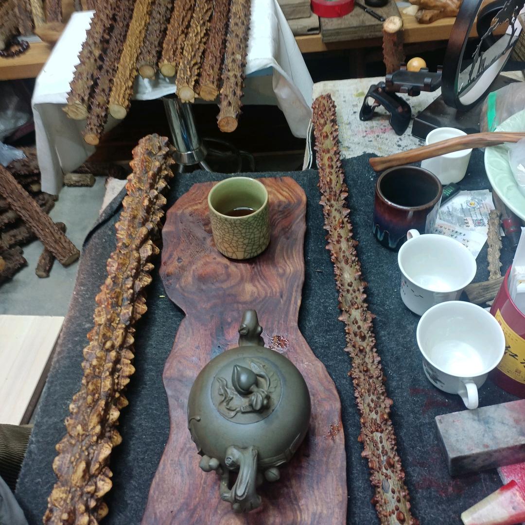 铁笔舞者花椒木健身棍 盘龙木 龙头杖