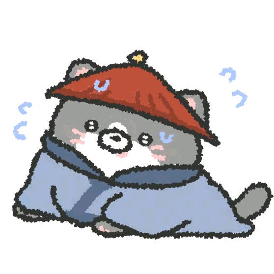 卷着被子猪