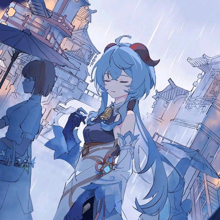 陪甘雨一起看日升日落