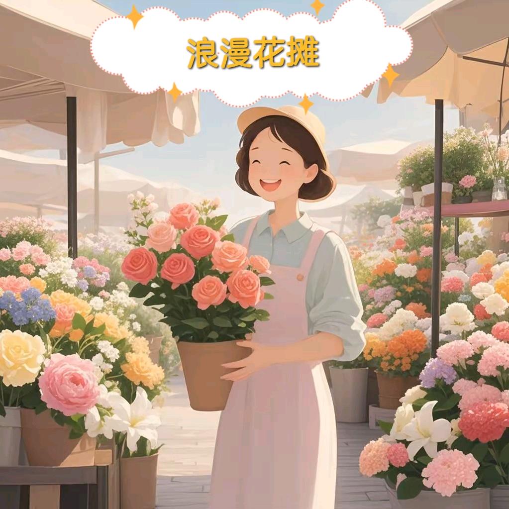 青白江浪漫花摊