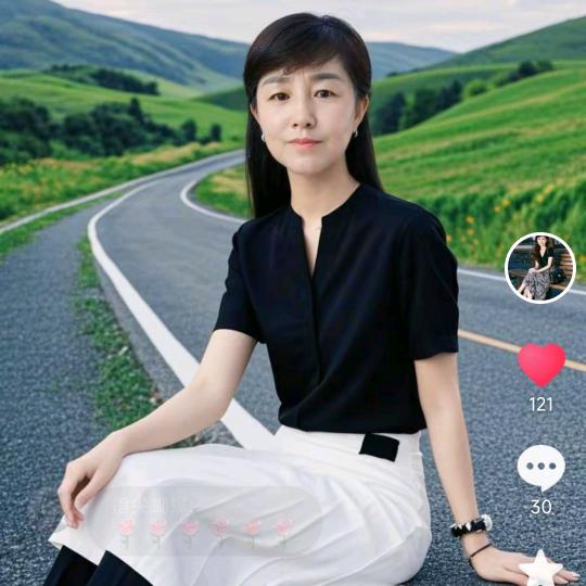 淡然一笑