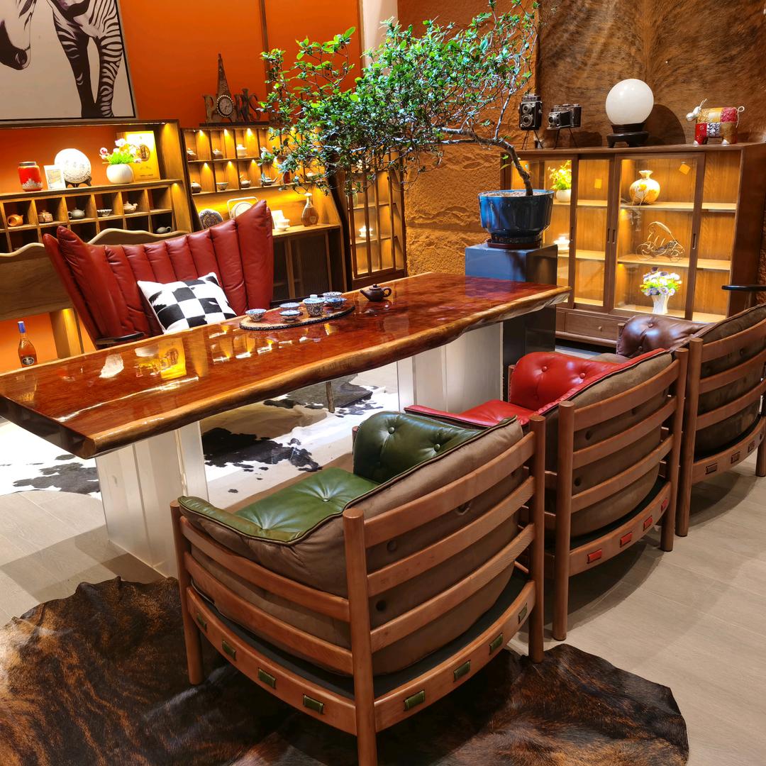 蓝太平洋家居_野奢茶空间_中古名椅