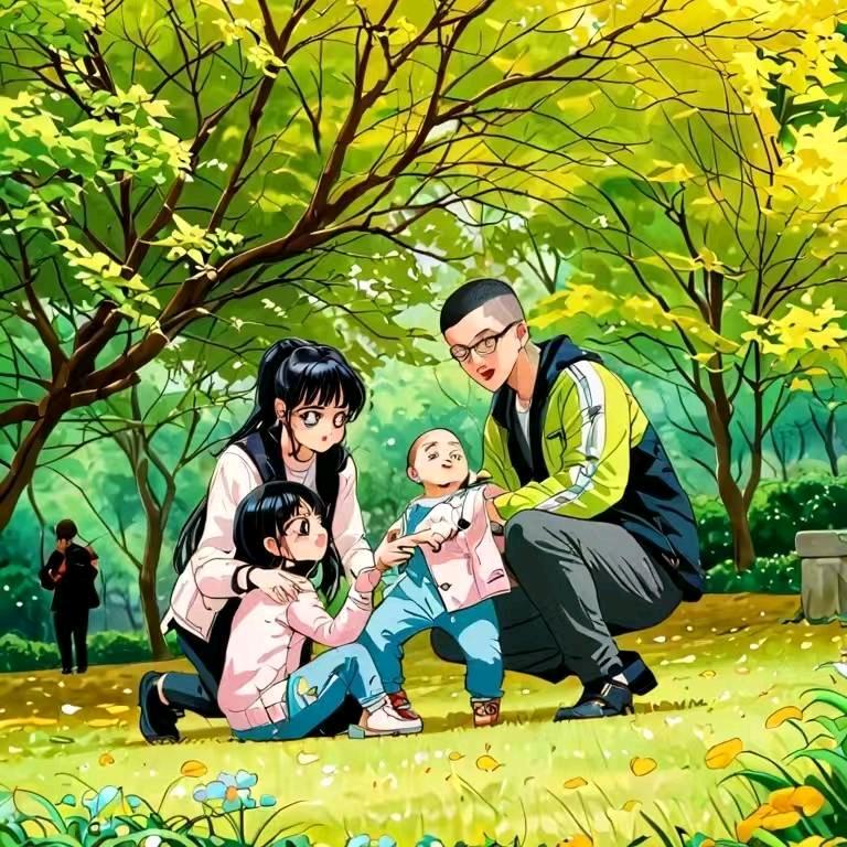 戴眼镜的小男孩