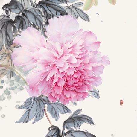 兮然国画牡丹