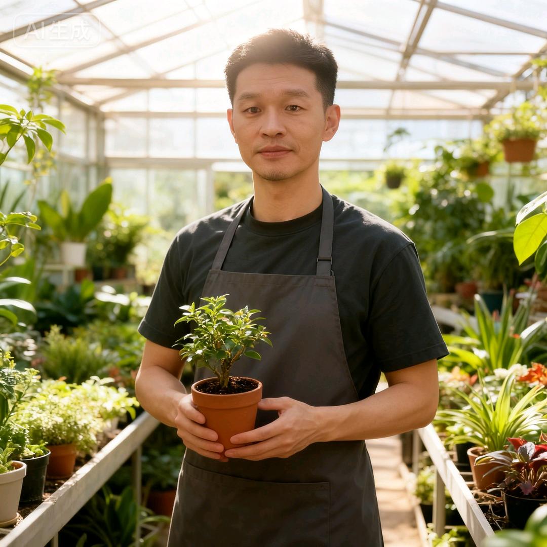 鲁歌养花