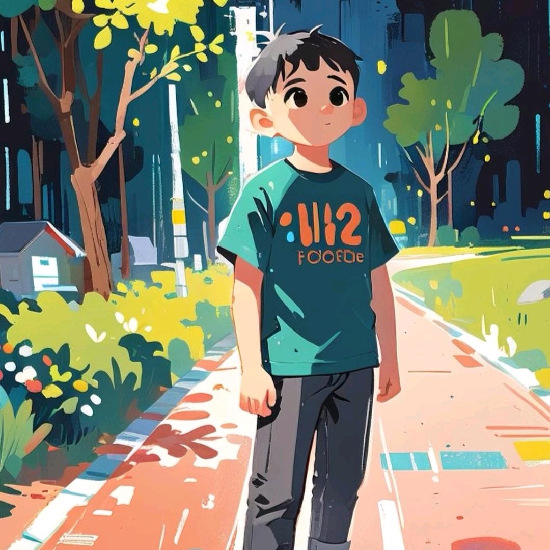 卖钢材的小男孩