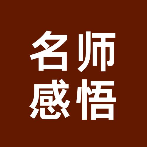 名师感悟