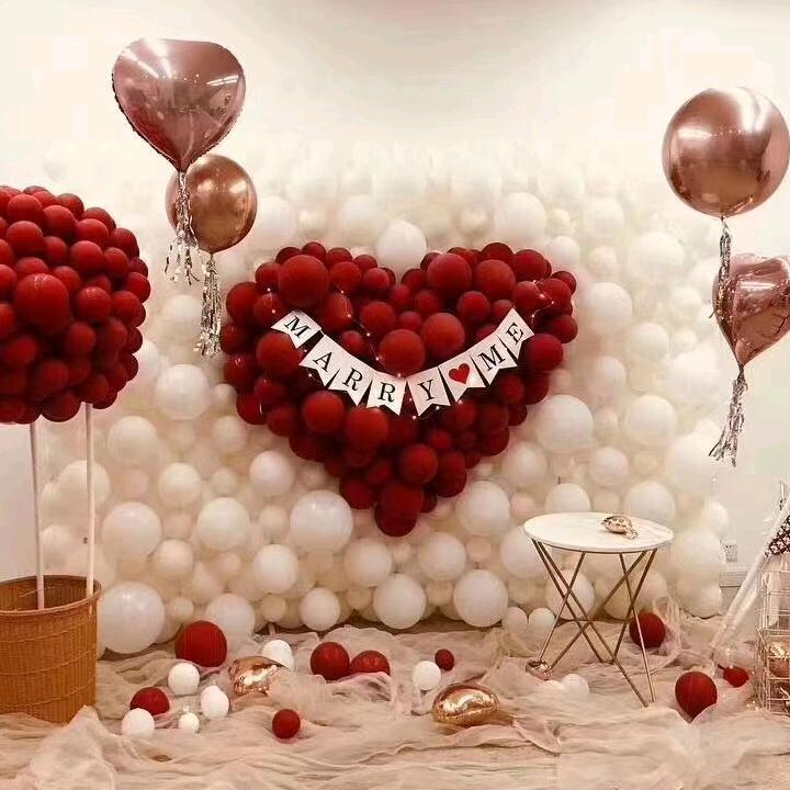 大理柠檬气球派对求婚·订婚·婚礼生日布置