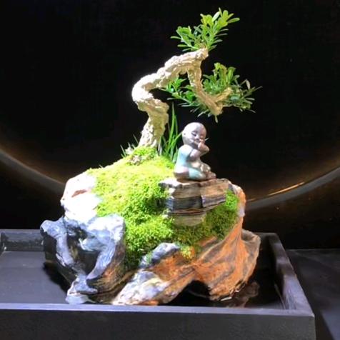 灵璧三毛石业(灵璧石花盆造景盆鱼缸)