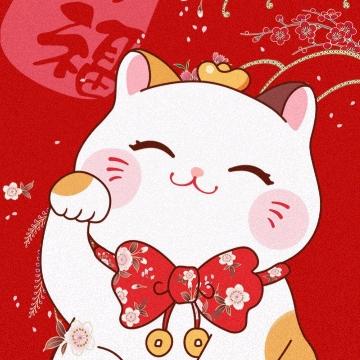 招财向上喵