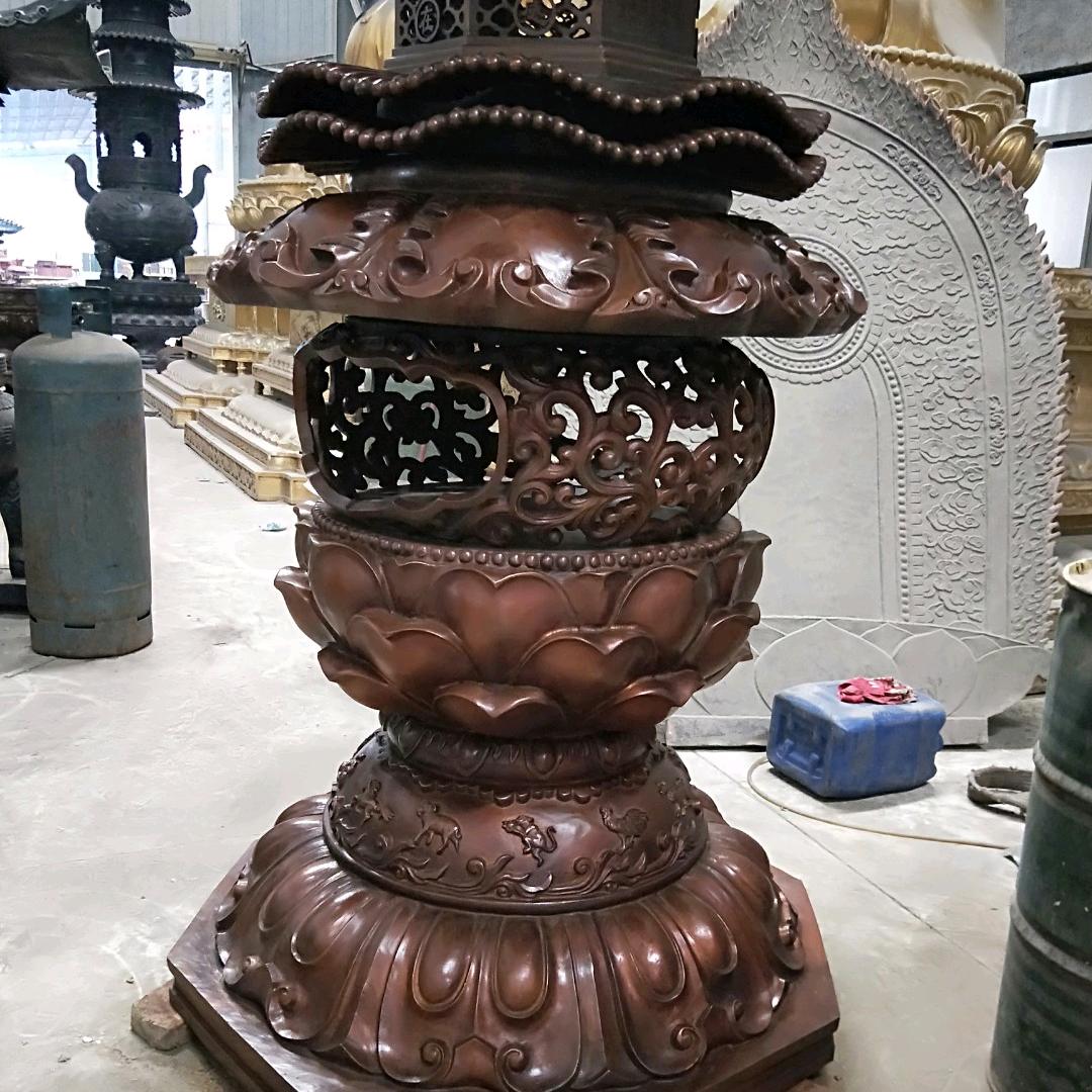 佛像法器仿古翻新，铜雕塑上色翻新