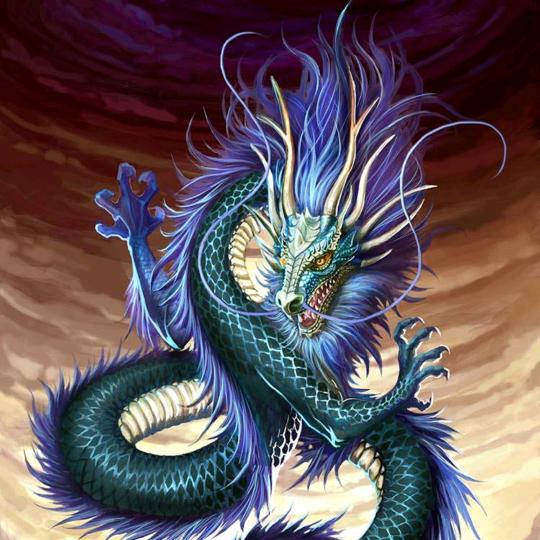蓝火神雕