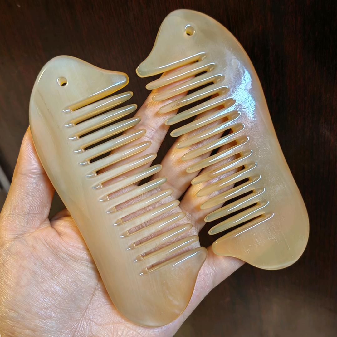 林林牛角梳