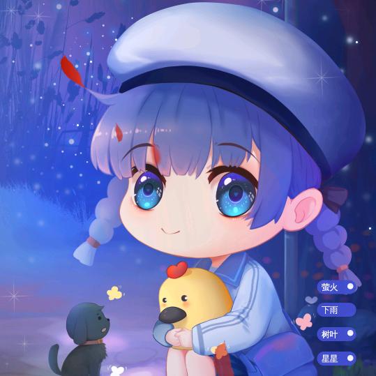 星辰望月头像