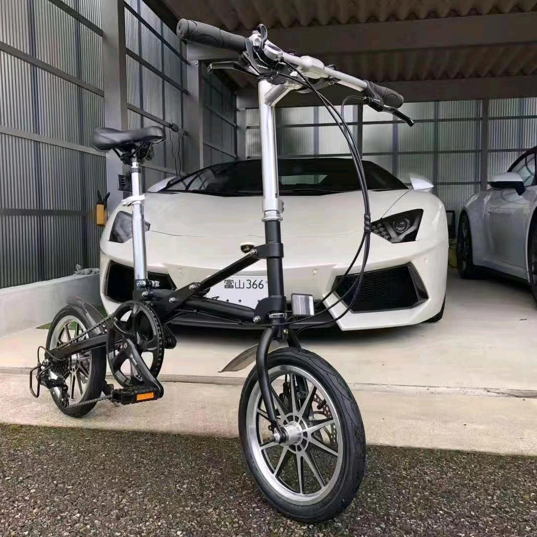 一秒折叠自行车