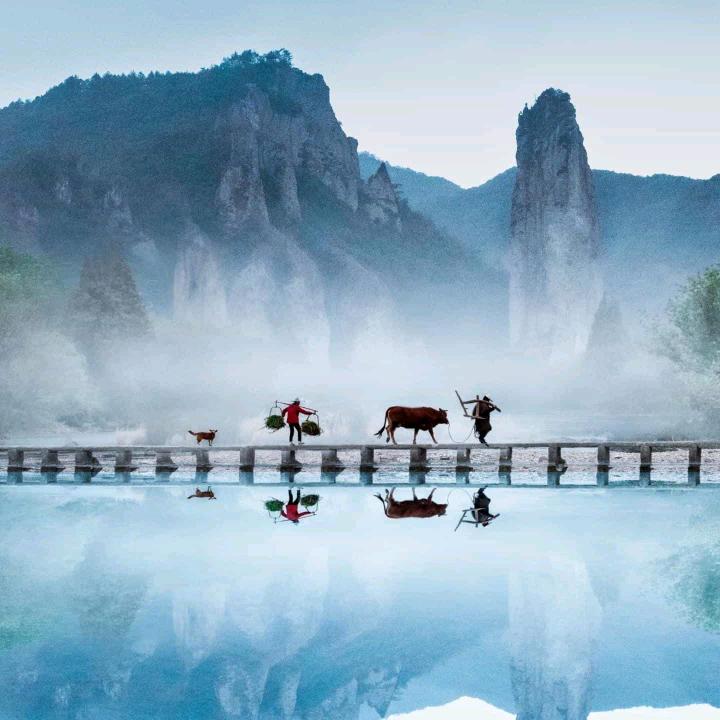 雪中漫步