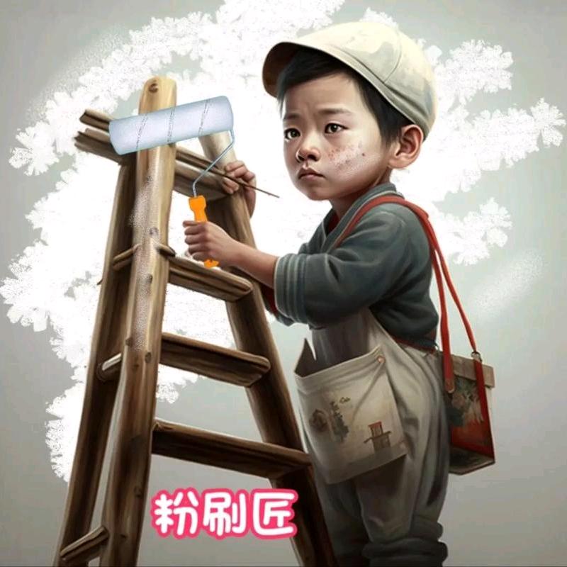 刮腻子的小伙  新泰  莱芜