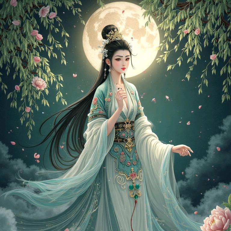 嫦娥下凡玩ai
