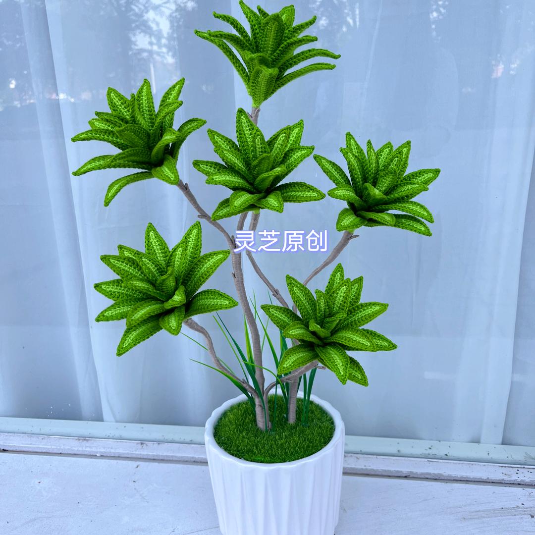灵芝毛线花(巧织团)