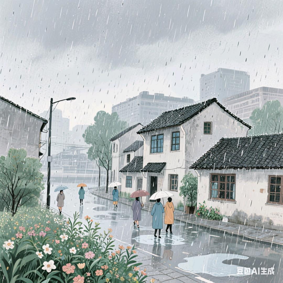 凄风冷雨满江城