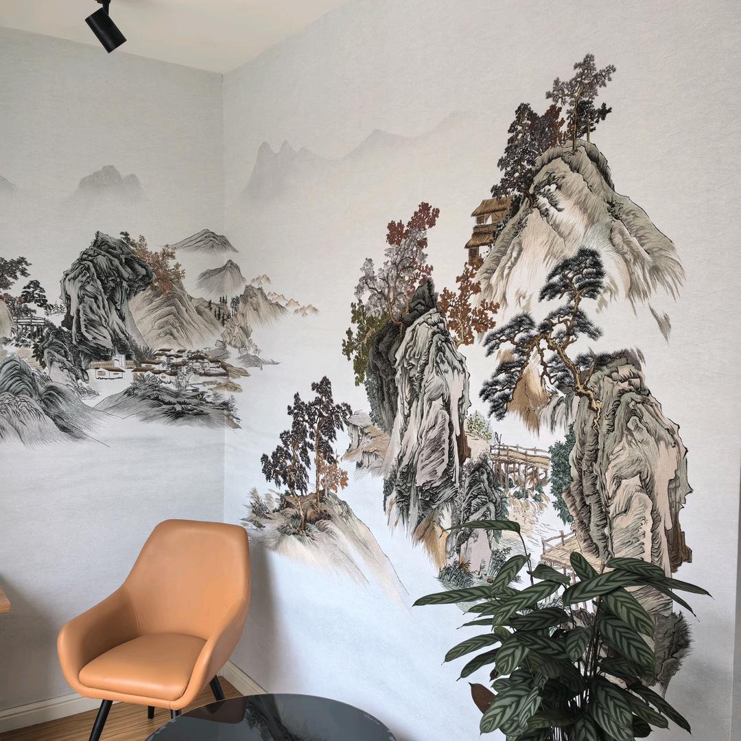 任泽区领绣墙布窗帘