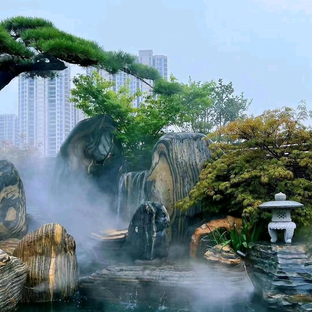 假山古建喷泉园林设计