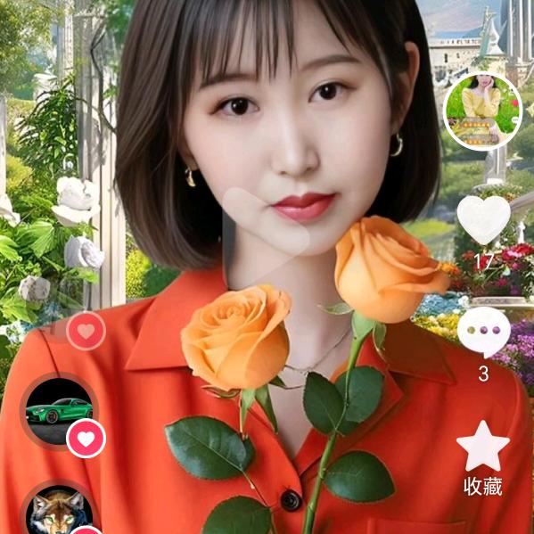 甜甜的微笑