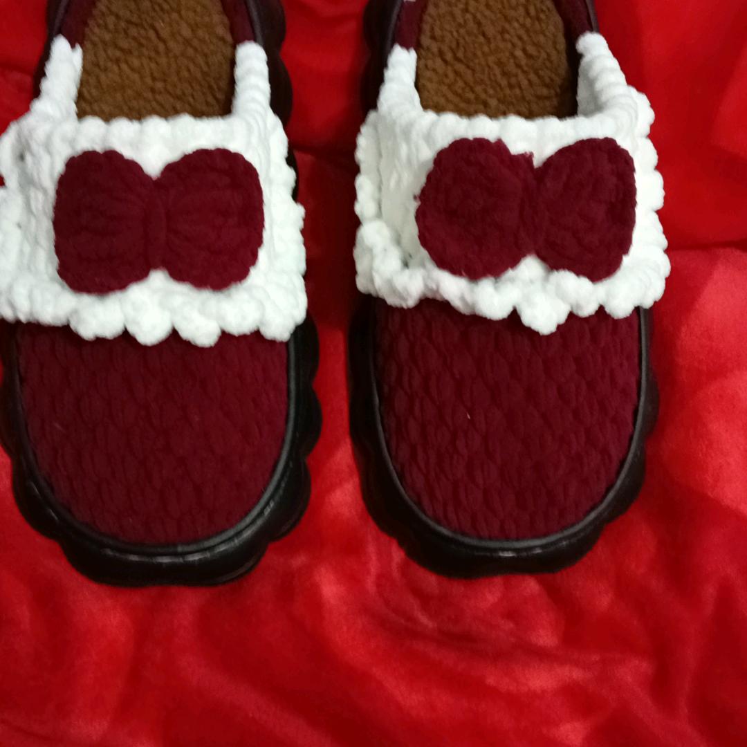 鑫鑫妈爱手工勾织拖鞋，