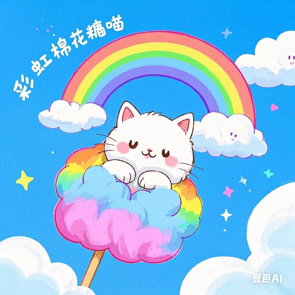 彩虹棉花糖喵