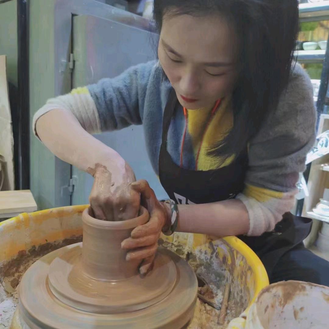 手工diy陶瓷琴姐