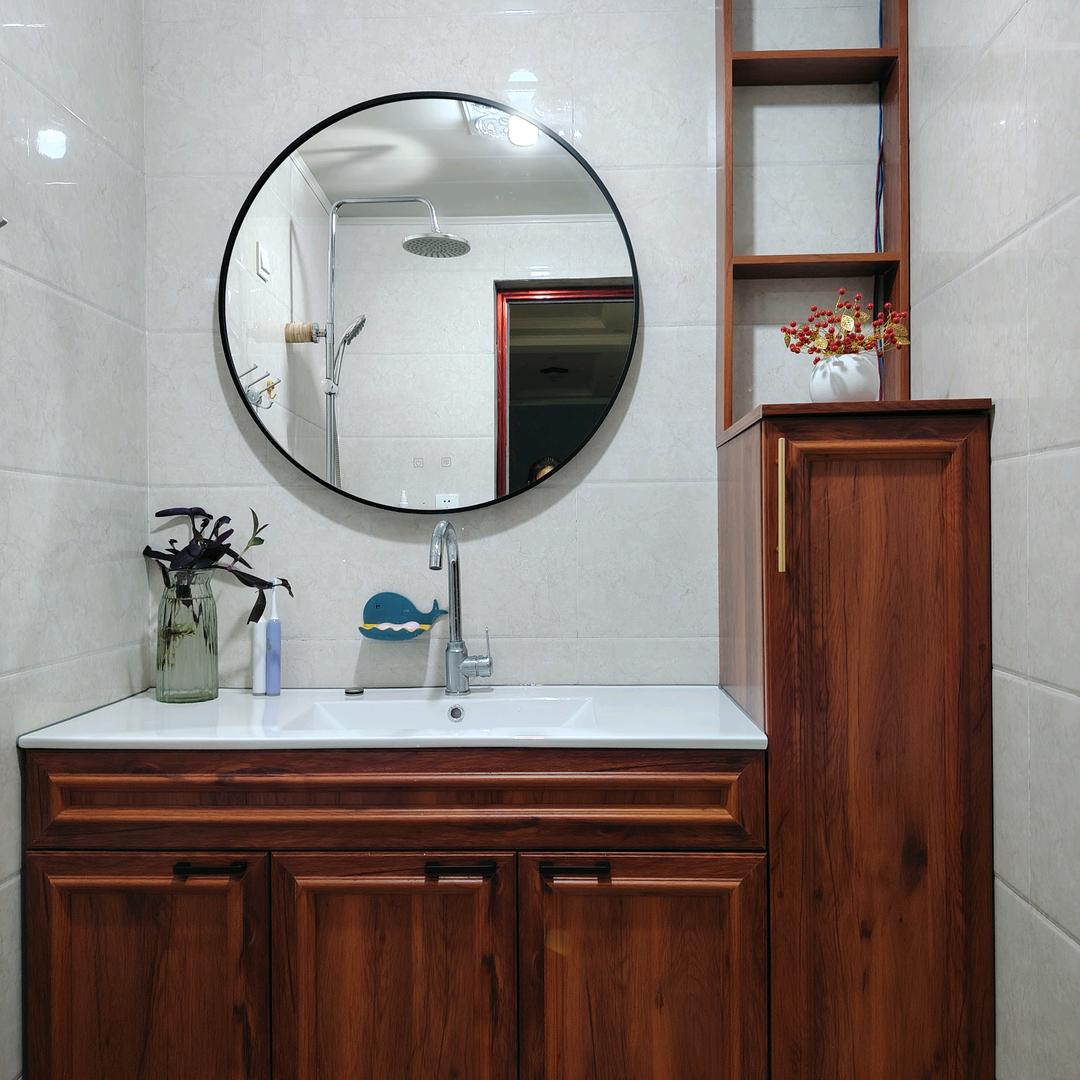 阳台洗衣池洗衣机柜非标定制